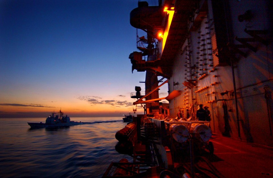 011222-N-2722F-131 USS Port Royal Underway