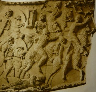 028 Conrad Cichorius, Die Reliefs der Traianssäule, Tafel XXVIII (Ausschnitt 01)