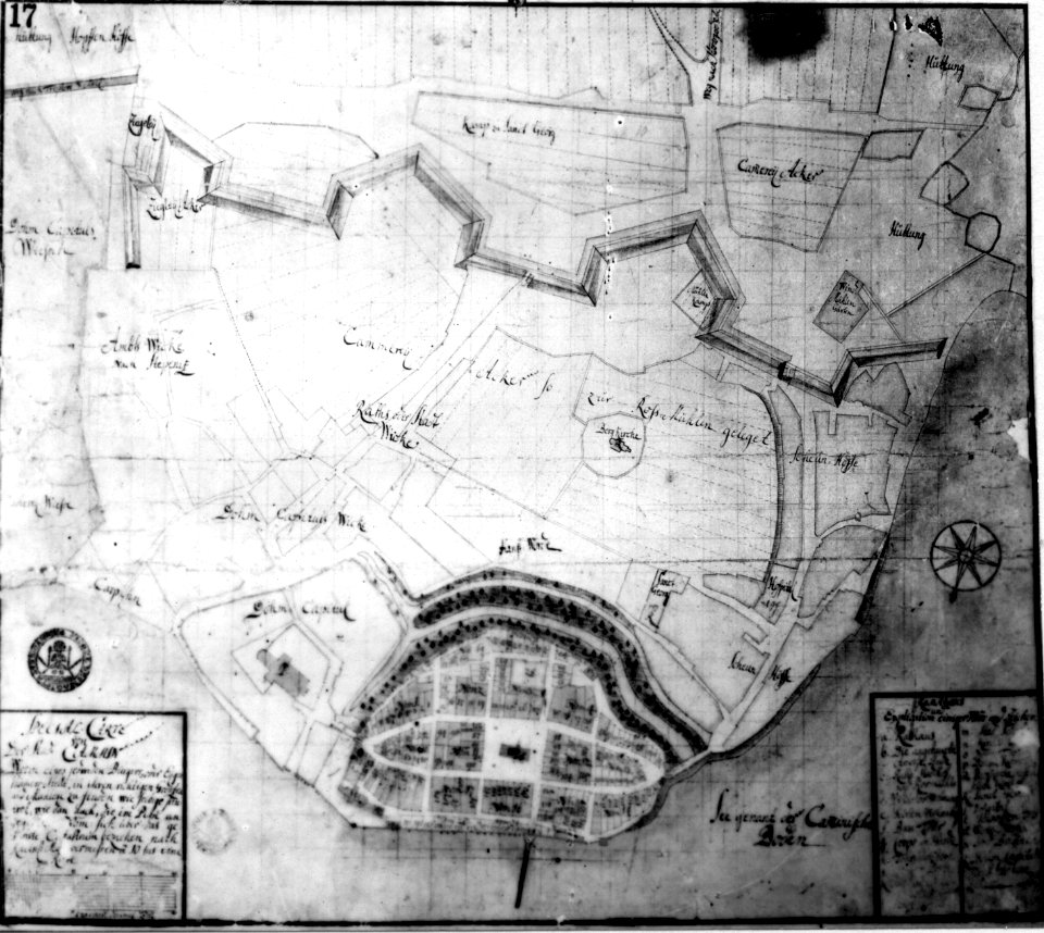 04 Kamień Pomorski - Plan miasta z 1725 roku