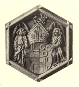037 Arbon a. Bodensee.— Medaillons einer Holzdecke von 1515 aus dem ehemal. Schlosse 01