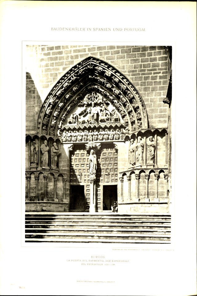 040 Burgos Die Puerta del Sarmental der Kathedrale