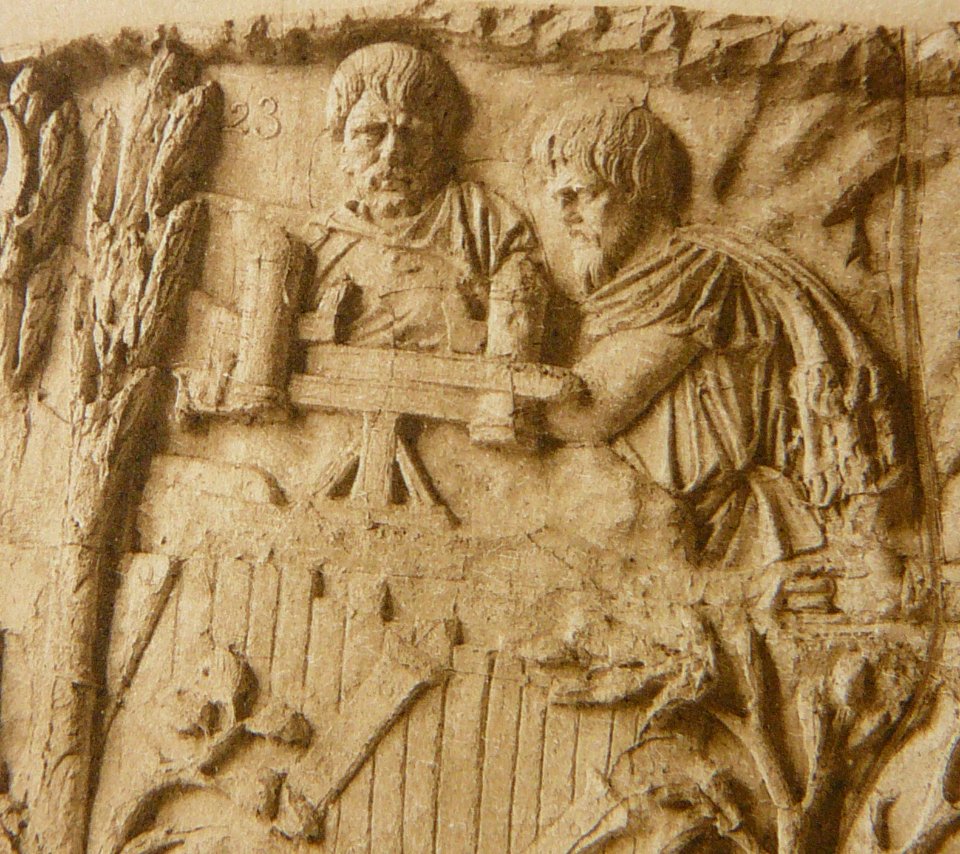 048 Conrad Cichorius, Die Reliefs der Traianssäule, Tafel XLVIII (Ausschnitt 01)