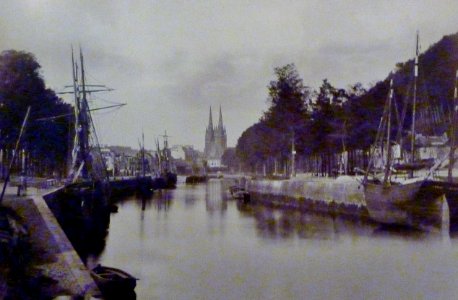 049 Jules Duclos Vue générale Quimper vers 1865 photo