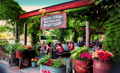 Beer garden philadelphia flowers