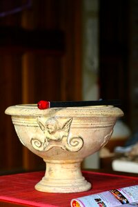 Terracotta pots decoration photo