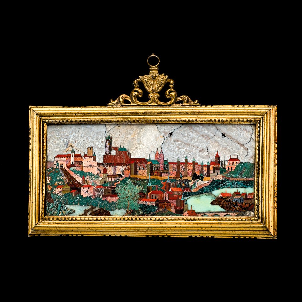 06. Giovanni Castrucci (dílna), Pohled na Pražský hrad a Malou Stranu, po r. 1601, Uměleckoprůmyslové muzeum v Praze