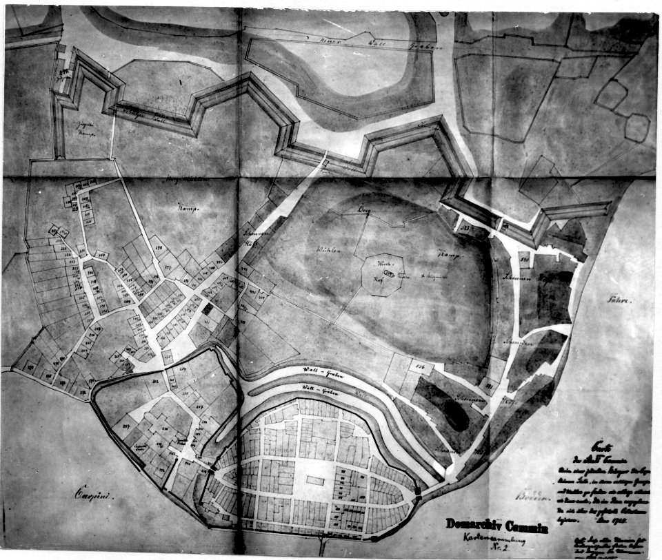 07 Kamień Pomorski - Plan miasta z 1725 roku