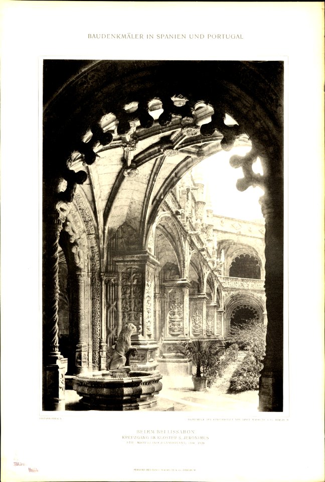 080 Belem bei Lissabon Klosterkirche S. Jeronimo Kreuzgang