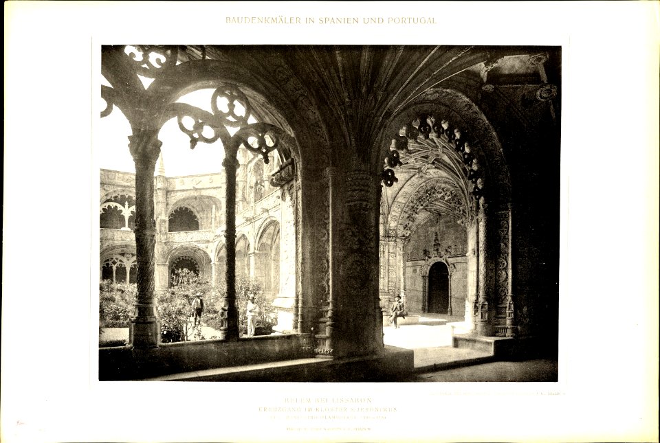 079 Belem bei Lissabon Klosterkirche S. Jeronimo Kreuzgang