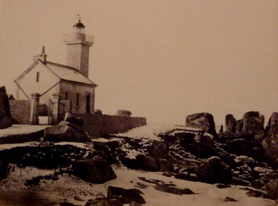 079 Jules Duclos Le fanal de Pontusval Brignogan vers 1870 photo