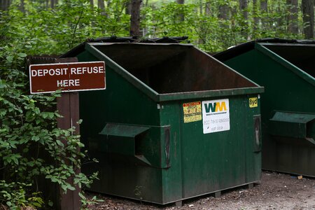 Refuse garbage sign photo