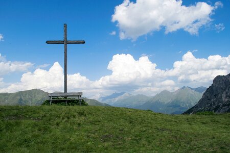 Alpine cross mood photo