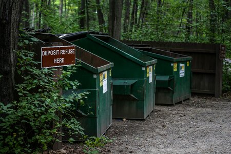 Refuse garbage sign
