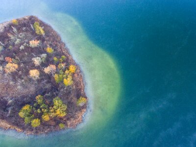 Fall autumn aerial photo