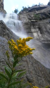 Nature landscape gray waterfall photo