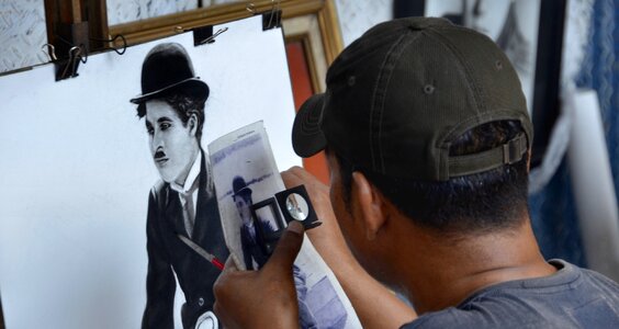 Detail charlie chaplin indonesia photo