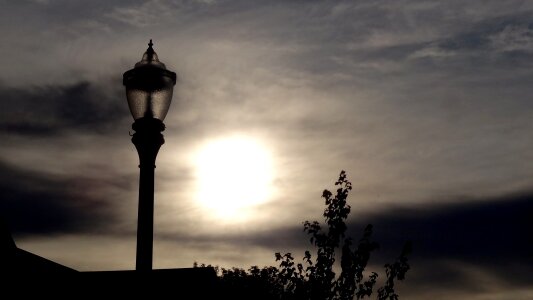 Evening silhouette dusk photo