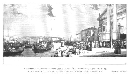 098 Hungarians in Venice 24.IX.1900 Gyula Tury