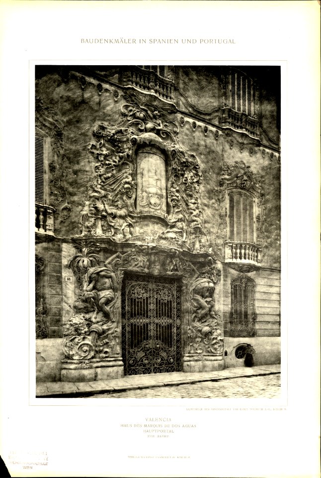 099 Valencia - Haus des Marquis dos Aguas - Hauptportal