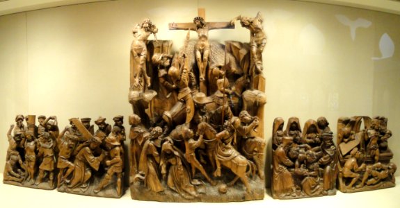 1 Scenes from the Life of Christ, altarpiece, Flanders, 1500-1525 - Nelson-Atkins Museum of Art - pano