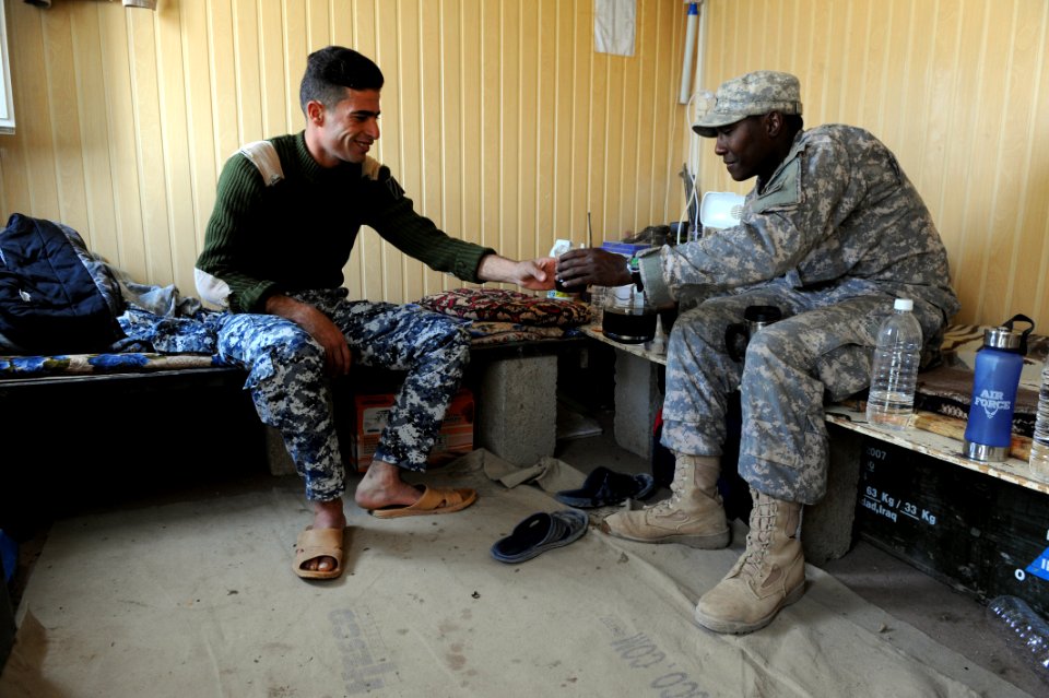 1-30 IR Maintains Secuirty for Iraqi Traffic Control Point DVIDS247598