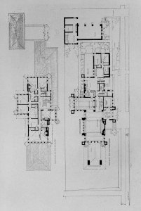 1. PLATE ^79, 'GRUNDRISS DES HAUPT UND OBERGESCHOSSES' FLOOR PLANS FOR MAIN AND UPPER FLOORS - W. R. Heath House, 76 So - LOC - hhh.ny0914.photos.116292p
