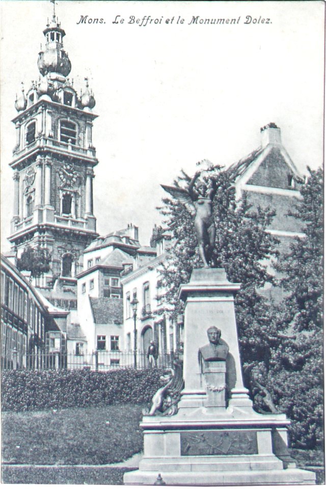 10 mai 1908 Mons le beffroi mon Dolez