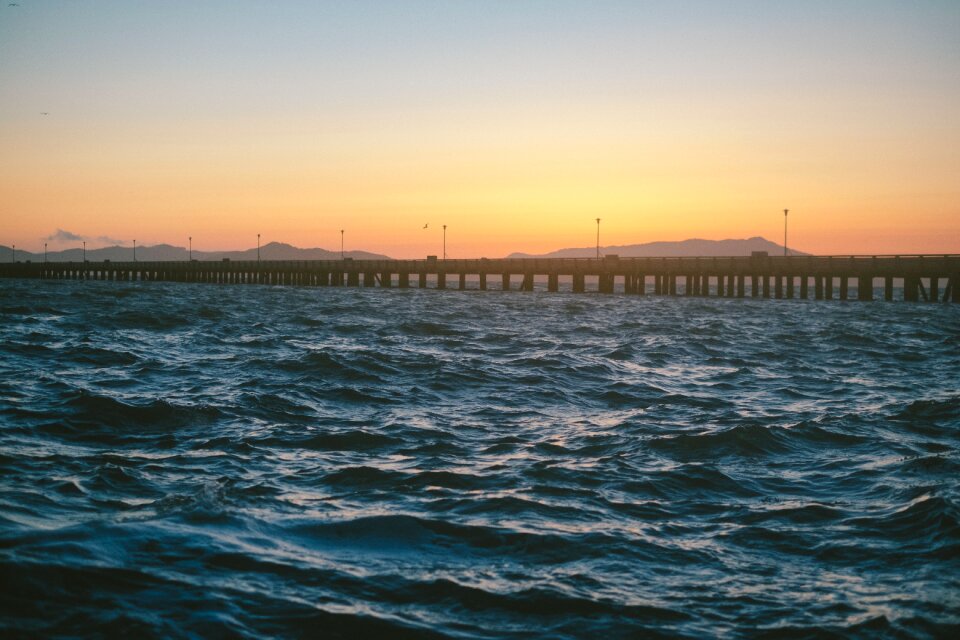 Waves nature sunset