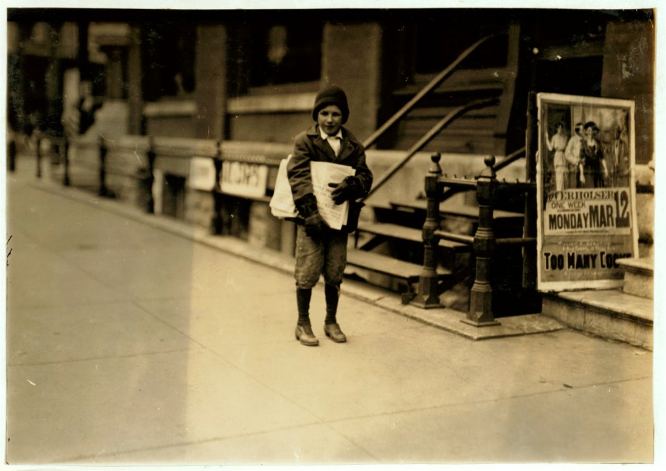 10-year-old truant newsie, selling during school hours Said- 'I been sich (i.e., sick) with pneumonia'. LOC nclc.04028