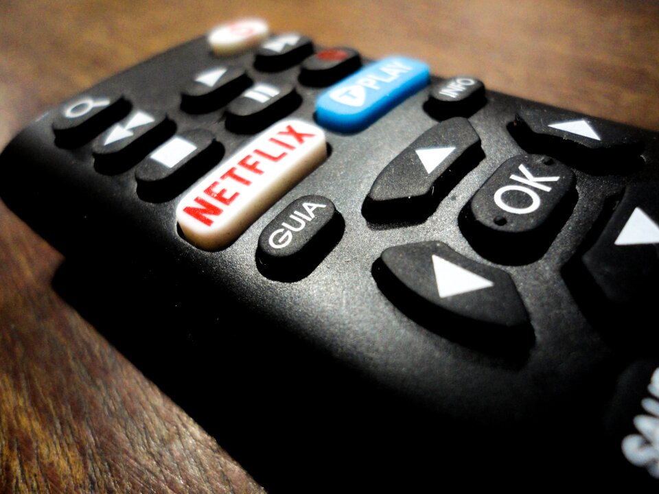 Netflix remote control electronic photo
