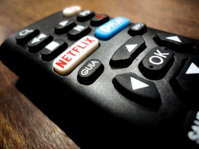 Netflix remote control electronic photo