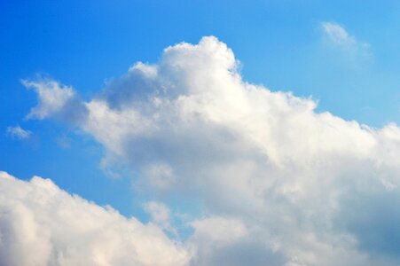 Clouds blue sky white photo