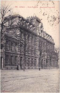 101 Lille. — École Franklin. – Boulevard Louis XIV