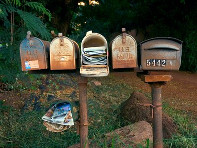 Rural mailboxes communication photo