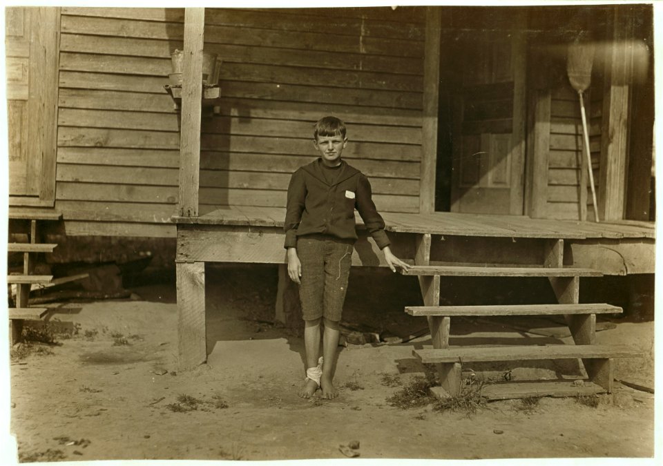 11 years old. Beginning to doff. Son of one of Gastonia's preachers . His two brothers, 14 and 16 years old, are also in the mill. LOC nclc.01359