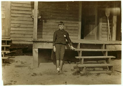11 years old. Beginning to doff. Son of one of Gastonia's preachers . His two brothers, 14 and 16 years old, are also in the mill. LOC nclc.01359