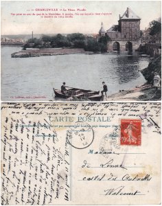11 — Charleville — Le Vieux Moulin. Vue prise du quai de la Madeleine