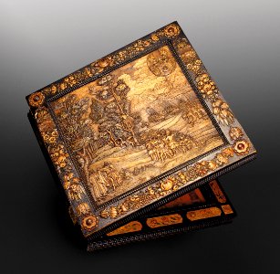 11. dílna Adama Ecka, Vrhcábnice s motivem Zachránění knížete Jaromíra, kolem r. 1650, Uměleckoprůmyslové muzeum v Praze