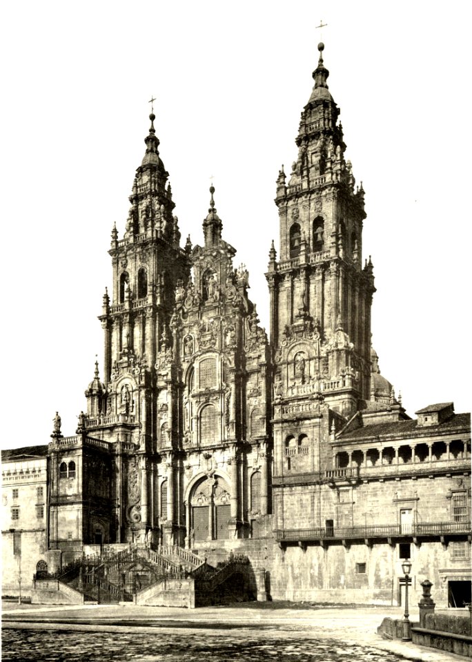 110 Santiago (da Compostela) Westfassade der Kathedrale photo