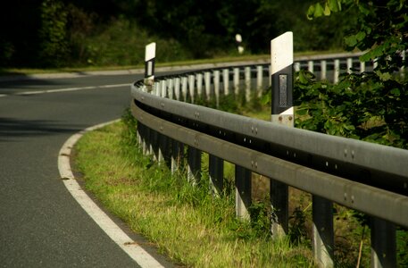 Limit traffic curve asphalt photo