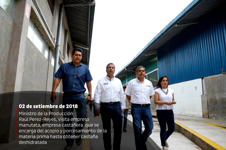 Ministro de la Producción Raúl Pérez -Reyes visita empresa Manutata, empresa castañera que se encarga del acopio y procesamiento de la materia prima hasta obtener castaña deshidratada (44402172082)