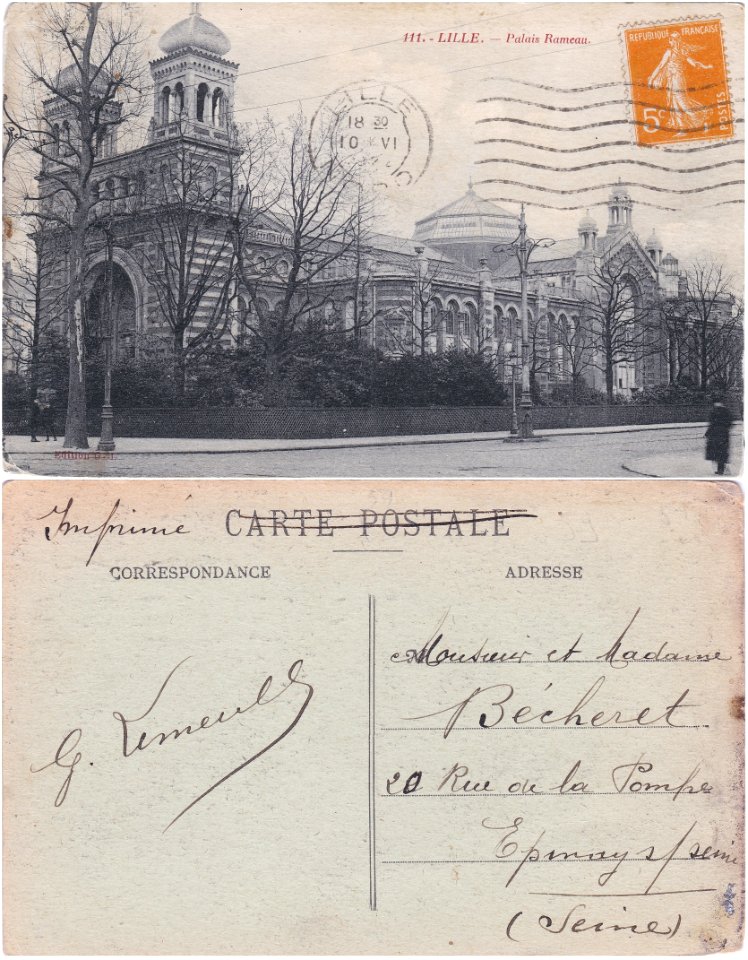 111. Lille. — Palais Rameau vº-rº