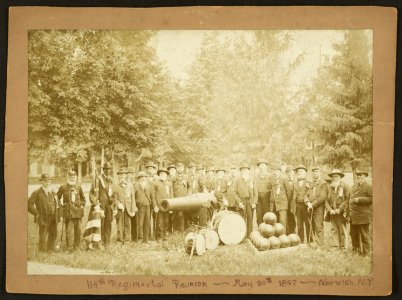 114th Regimental Reunion, May 30, 1897, Norwich, N. Y. LCCN2010651627