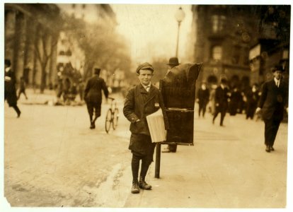 12 yr. old truant, selling extras during school hours, 4-15-12. 'Thought I'd rather sell extras to-day than go to school. I go to St. Patrick's School.' At 2 A.M. April 19, I found him still LOC nclc.03773