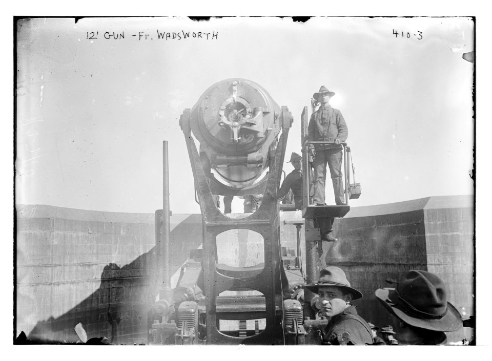 12' gun. Ft. Wadsworth LCCN2014681946