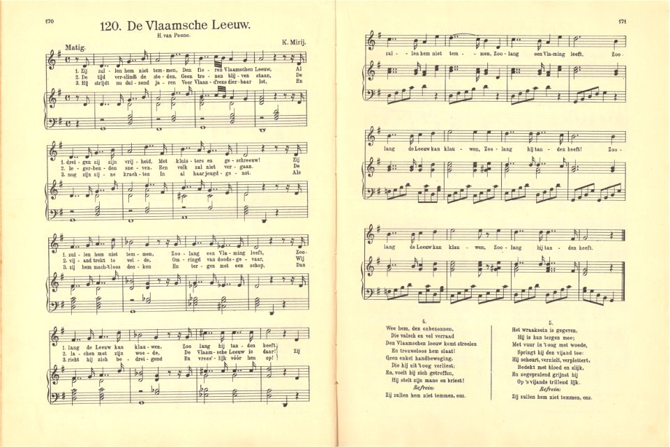 120 De Vlaamsche Leeuw, pagina 170 & 171