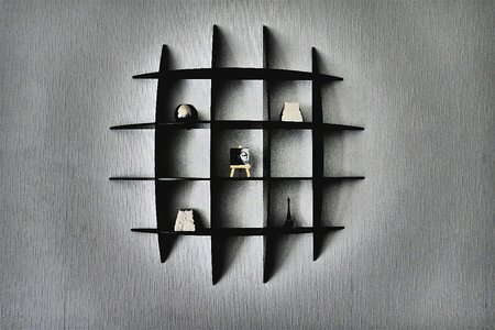 Abstract confused artistically