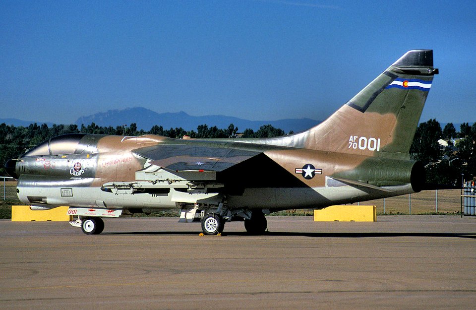 120th Tactical Fighter Squadron A-7D Corsair II 70-1001 2