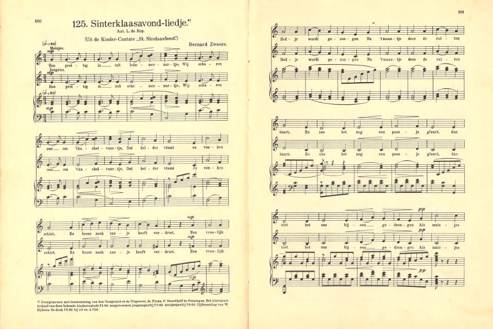 125 Sinterklaasavond-liedje, pagina 180 & 181