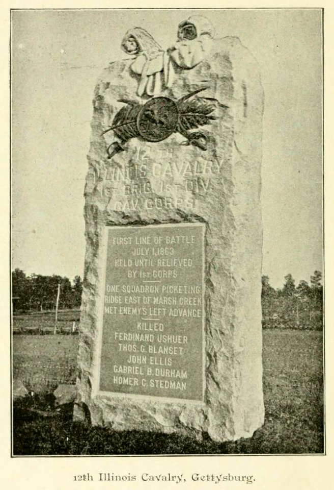 12th IL Cavalry Monument p13